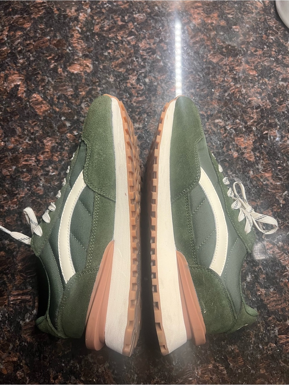 New Women’s Olive Green eco-friendly Retro Sneakers